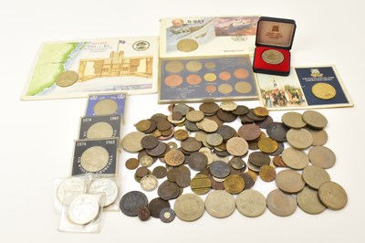 Lot 1638 - A mixed group of coins with some late...