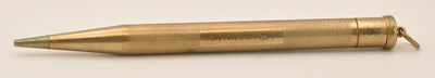 Lot 1303 - A 9ct yellow gold Lady Yard-O-Led propelling...