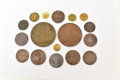 Lot 1639 - A group of various tokens, medallions and...