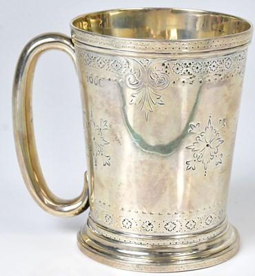Lot 583 - A Victorian hallmarked silver Christening mug,...