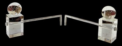Lot 451 - THE FIREPLACE ELEMENT; a pair of modern...