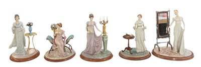 Lot 663 - FRANKLIN MINT; a set of five limited edition...