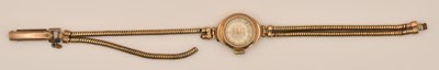 Lot 1687 - ACCURIST; a 9ct rose gold lady's wristwatch,...