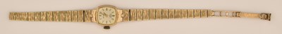 Lot 1685 - ROTARY; a lady's 9ct yellow gold wristwatch,...