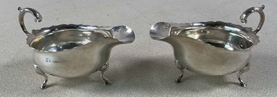 Lot 533 - MAPPIN & WEBB; a pair of George V hallmarked...