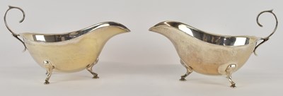 Lot 1168 - A cased pair of George V hallmarked silver...