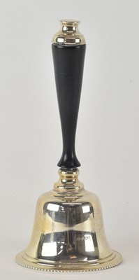 Lot 1272 - An Elizabeth II hallmarked silver table bell,...