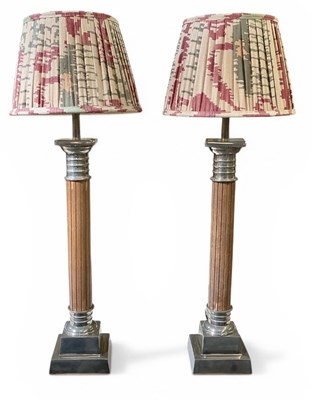 Lot 110 - PAREX; a pair of modern contemporary chrome...