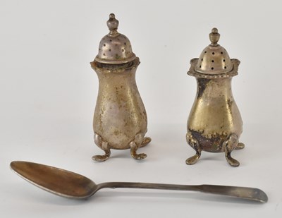 Lot 1273 - An Elizabeth II hallmarked silver pepperette,...
