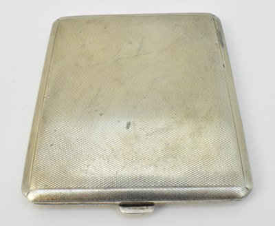 Lot 1263 - A George VI hallmarked silver cigarette case...