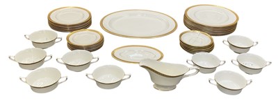 Lot 674 - ROYAL WORCESTER; a part eight setting dinner...