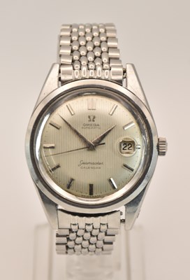 Lot 1674 - OMEGA; a 1960s gentleman's stainless steel...