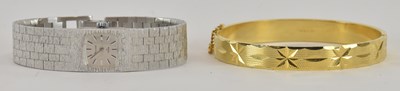 Lot 1707 - ACCURIST; an early to mid 20th century gold...