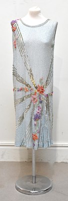 Lot 1453 - A 1920s Art Deco flapper dress style round...