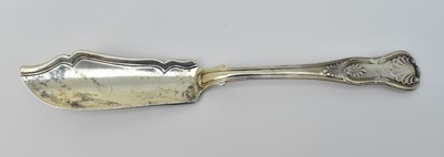 Lot 1275 - A Victorian hallmarked silver master butter...