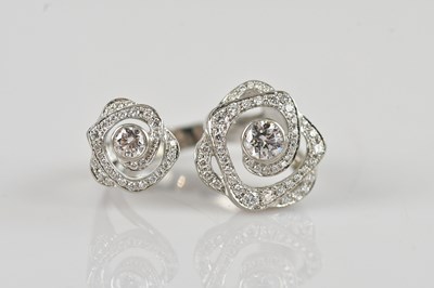 Lot 454 - BOODLE & DUNTHORNE; a platinum Maymay diamond...