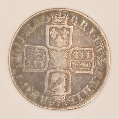 Lot 1656 - A Queen Anne silver shilling, 1711.