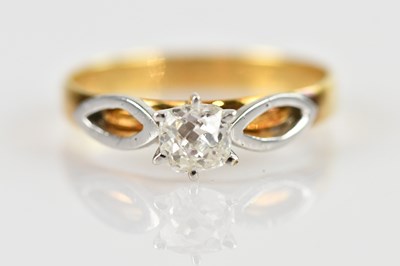 Lot 479 - An 18ct yellow and white gold diamond set...