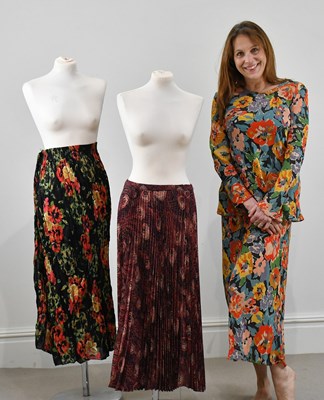 Lot 1398 - LIBERTY; a Joanie floral print long skirt with...
