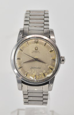 Lot 1678 - OMEGA; a vintage gentleman's stainless steel...