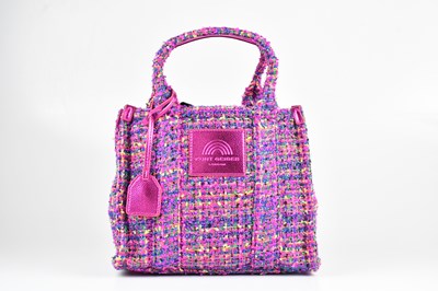 Lot 1449 - KURT GEIGER; a fuchsia pink, yellow, green,...