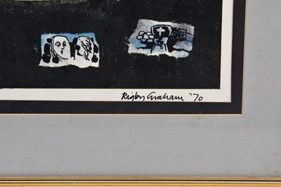 Lot 44 - RIGBY GRAHAM; gouache, abstract, various...