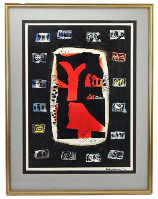 Lot 44 - RIGBY GRAHAM; gouache, abstract, various...