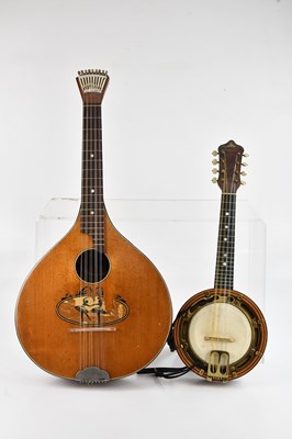 Lot 23 - BELL-TONE; a banjolin, also a waldzither (2).
