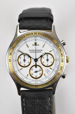 Lot 1242 - JAEGER-LECOULTRE; a lady's stainless steel...