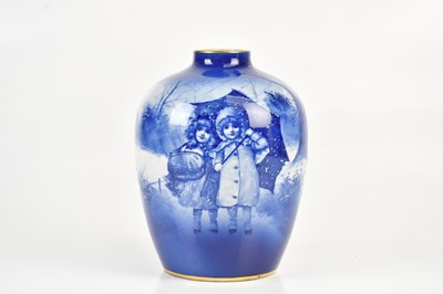 Lot 1488 - ROYAL DOULTON; a 'Children's Ware' vase of...