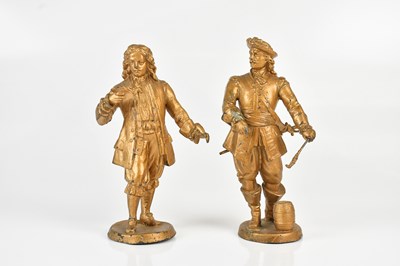 Lot 1286 - A pair of early 20th century gilt painted...