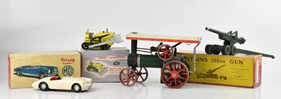 Lot 1642 - DINKY SUPERTOYS; a 961 Blaw-Knox Bulldozer,...