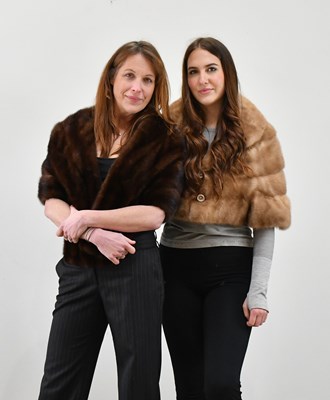 Lot 1356 - MADAME CAMPBELL FURS, BOURNEMOUTH; a light...