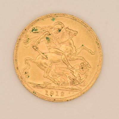Lot 1583 - A George V full sovereign, 1912.