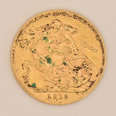 Lot 1585 - A George V full sovereign, 1912.