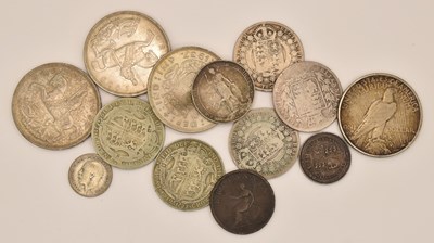 Lot 1659 - Various silver and half silver comprising five...