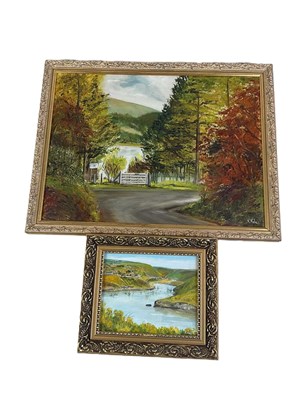 Lot 400 - VALERIE VALE; oils on board, scenes of rural...