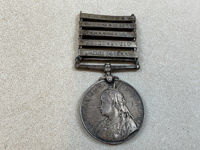 Lot 43 - A Victorian Queen's South Africa medal,...