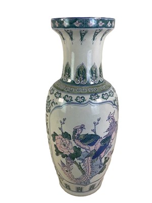 Lot 297 - A large modern Oriental style vase, decorated...