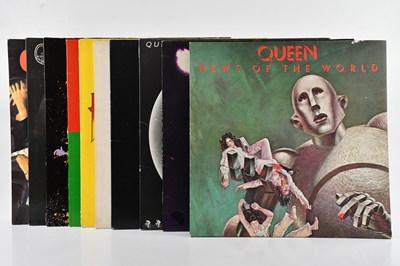 Lot 406 - QUEEN; ten albums comprising News Of The World...
