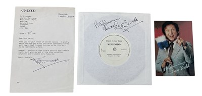 Lot 504 - KEN DODD (Liverpool, 1927-2018); a signed...