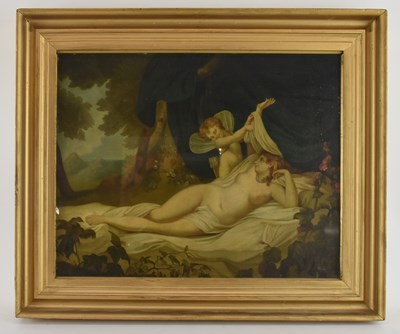 Lot 191 - 19TH CENTURY FRENCH SCHOOL; oil on board, 'Les...
