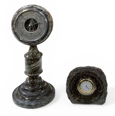 Lot 143 - An early 20th century Smiths barometer, in...