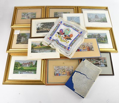 Lot 1343 - A collection of Macclesfield silks including...
