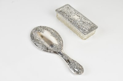 Lot 220 - WALKER & HALL; a hallmarked silver mounted...