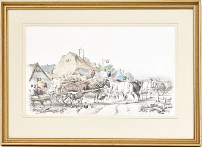 Lot 485 - THOMAS SYDNEY COOPER; coloured etching,...