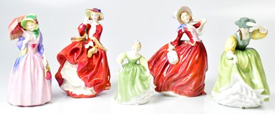 Lot 118 - ROYAL DOULTON; five figures, HN1834 'Top O'...