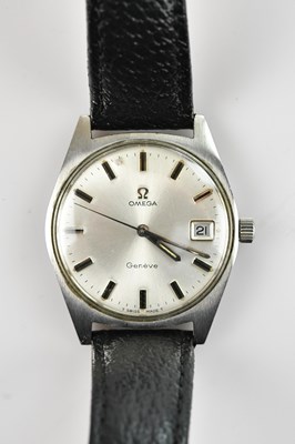 Lot 1103 - OMEGA; a gentleman's stainless steel...