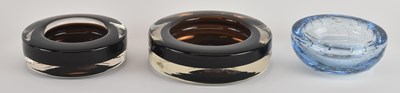 Lot 663 - WHITEFRIARS; two mid century smoked art glass...
