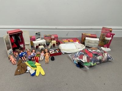 Lot 2368 - SINDY; a collection of 1960s Sindy, Patch and...